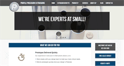 Desktop Screenshot of profileprecisionextrusions.com